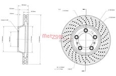 Brzdový kotouč METZGER 6110882