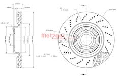 Brzdový kotouč METZGER 6110883