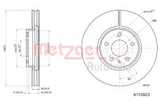 Brzdový kotouč METZGER 6110923