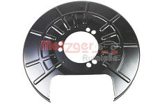 Ochranný plech proti rozstřikování, brzdový kotouč METZGER 6115302