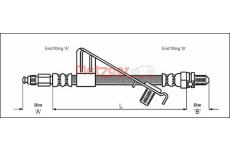 Brzdová hadice METZGER 4112528