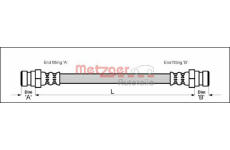 Brzdová hadice METZGER 4114010