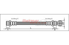Brzdová hadice METZGER 4113310