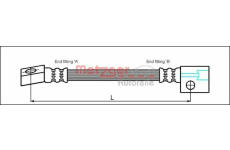 Brzdová hadice METZGER 4112811