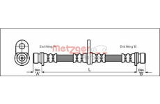 Brzdová hadice METZGER 4113290