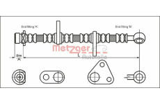 Brzdová hadice METZGER 4113279