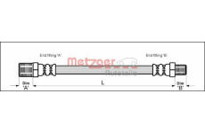 Brzdová hadice METZGER 4115148