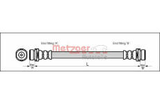 Brzdová hadice METZGER 4112526