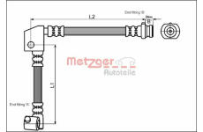 Brzdová hadice METZGER 4114737