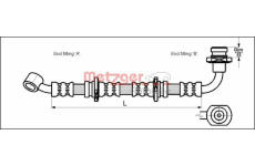 Brzdová hadice METZGER 4110071