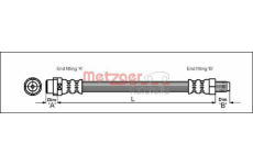Brzdová hadice METZGER 4114776