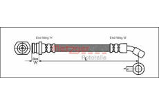 Brzdová hadice METZGER 4110072