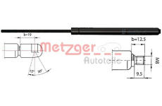 Plynový tlumič, zadní sklo METZGER AUTOTEILE 2110343