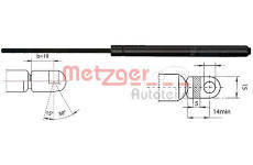 Pneumatická pružina, zavazadlový / nákladový prostor METZGER 2110368