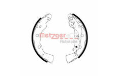 Sada brzdových čelistí METZGER MG 973