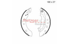 Sada brzdových čelistí METZGER MG 977