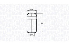 Mech, pneumaticke odpruzeni MAGNETI MARELLI 030607020044