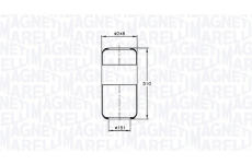 Mech, pneumaticke odpruzeni MAGNETI MARELLI 030607020045