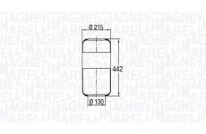 Mech, pneumaticke odpruzeni MAGNETI MARELLI 030607020046