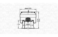 Mech, pneumaticke odpruzeni MAGNETI MARELLI 030607020192