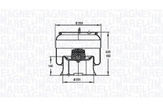 Mech, pneumaticke odpruzeni MAGNETI MARELLI 030607020267