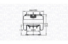 Mech, pneumaticke odpruzeni MAGNETI MARELLI 030607020097