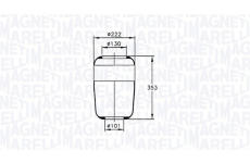 Mech, pneumaticke odpruzeni MAGNETI MARELLI 030607020020