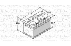 startovací baterie MAGNETI MARELLI 068077073010