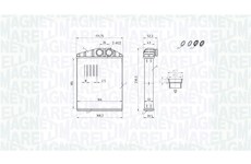 Výměník tepla, vnitřní vytápění MAGNETI MARELLI 350218426000
