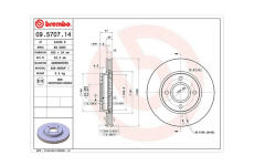 Brzdový kotouč MAGNETI MARELLI 360406025300