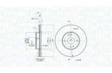 Brzdový kotouč MAGNETI MARELLI 360406196100