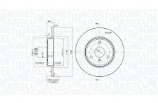 Brzdový kotouč MAGNETI MARELLI 360406211600