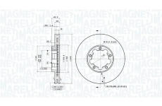 Brzdový kotouč MAGNETI MARELLI 360406212800