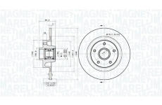 Brzdový kotouč MAGNETI MARELLI 360406214000
