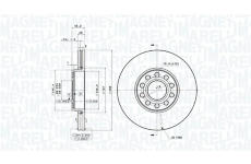 Brzdový kotouč MAGNETI MARELLI 360406063901