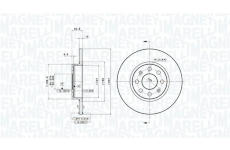 Brzdový kotouč MAGNETI MARELLI 360406064701
