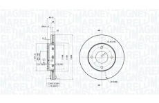 Brzdový kotouč MAGNETI MARELLI 360406069001