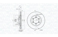 Brzdový kotouč MAGNETI MARELLI 360406071301