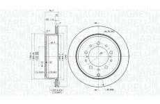 Brzdový kotouč MAGNETI MARELLI 360406080001