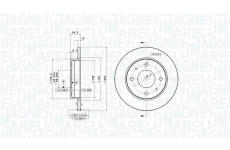 Brzdový kotouč MAGNETI MARELLI 360406097701