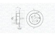 Brzdový kotouč MAGNETI MARELLI 360406098201