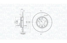 Brzdový kotouč MAGNETI MARELLI 360406139001