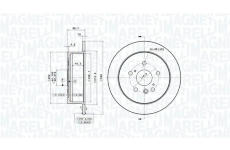 Brzdový kotouč MAGNETI MARELLI 360406199901