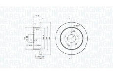 Brzdový kotouč MAGNETI MARELLI 360406219401
