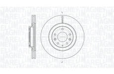 Brzdový kotouč MAGNETI MARELLI 361302040783