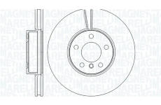 Brzdový kotouč MAGNETI MARELLI 361302040908
