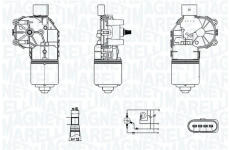 Motor stěračů MAGNETI MARELLI 064350006010