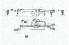 Systém čištění skel MAGNETI MARELLI 064352403010