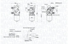 Motor stěračů MAGNETI MARELLI 064360100010