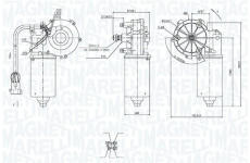Motor stěračů MAGNETI MARELLI 064361000010